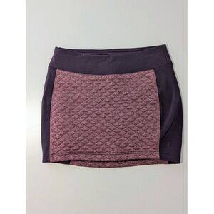 Smartwool Corbet 120 Quilted Insulated Mini Skirt Plum Burgundy Womens Small